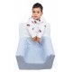 Sillón o asiento infantil de espuma para bebés y niños "Estrellas" gris