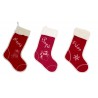 Pack de tres botas de navidad "Santa Claus"