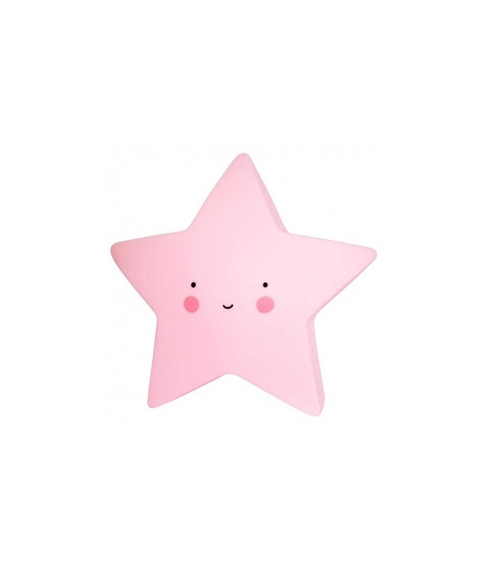 lampara estrella rosa